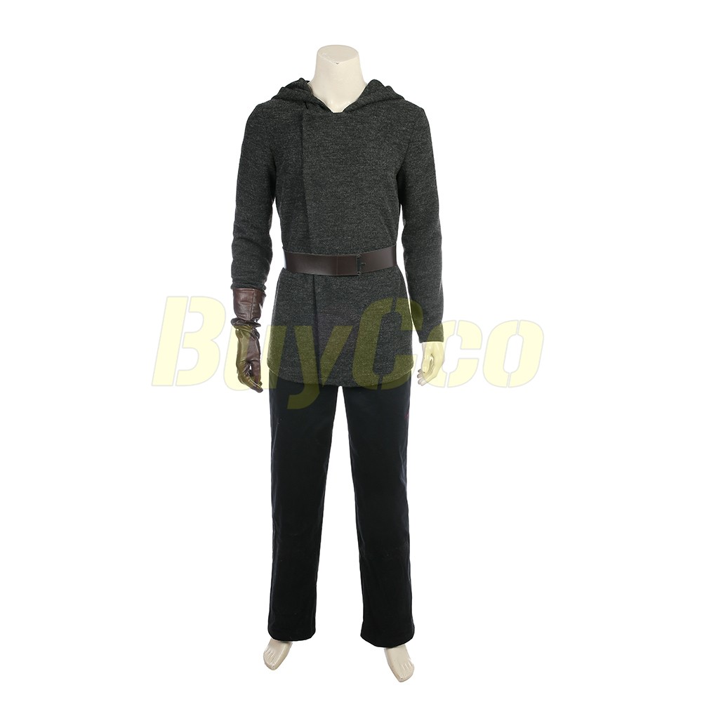 Luke Skywalker Cosplay Costume Star Wars 8 The Last Jedi Black Edition