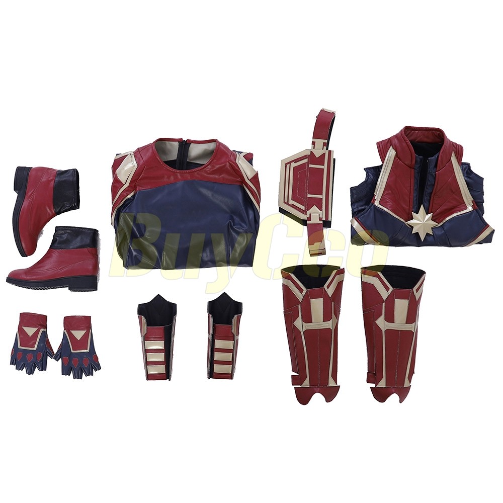 Captain Marvel Cosplay Carol Danvers Costume Red Edition