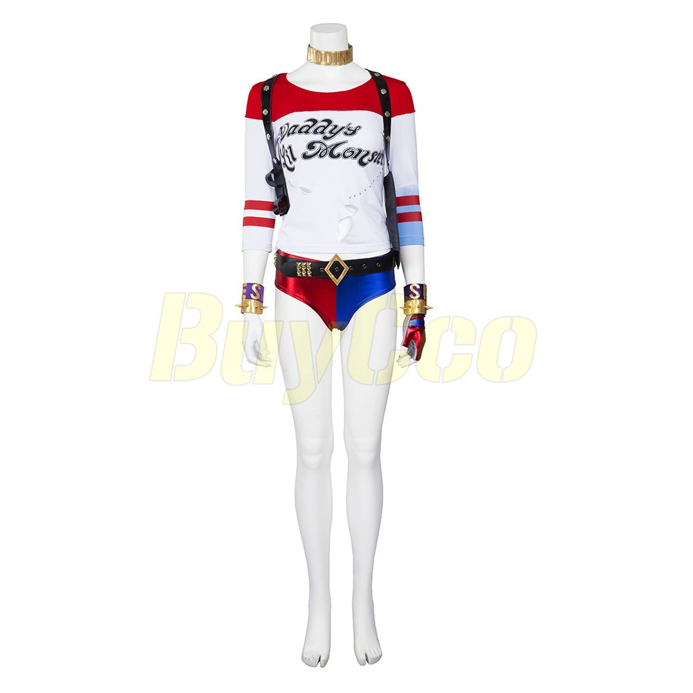 Harley Quinn Cosplay Costume Suicide Squad Deluxe Edition