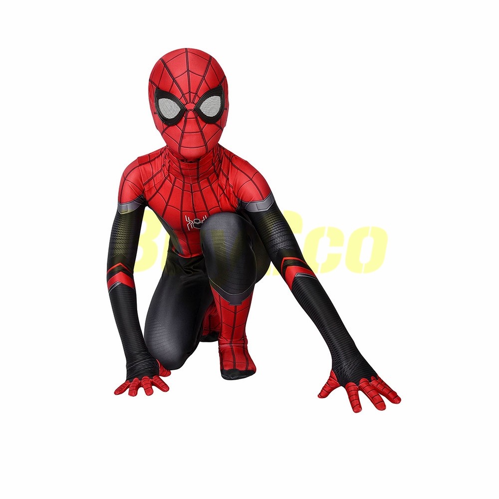 Kids Suit Peter Parker Spider Man Far From Home Cosplay Costume