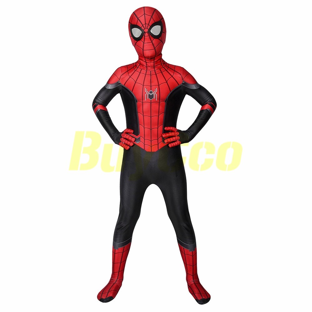 Kids Suit Peter Parker Spider Man Far From Home Cosplay Costume