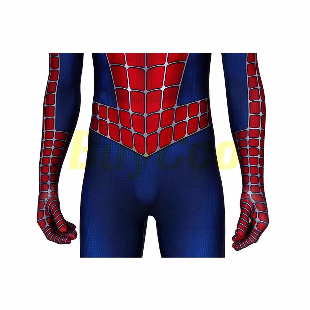 Spider Man Tobey Maguire Cosplay Costume Classic Spiderman Spandex Suit