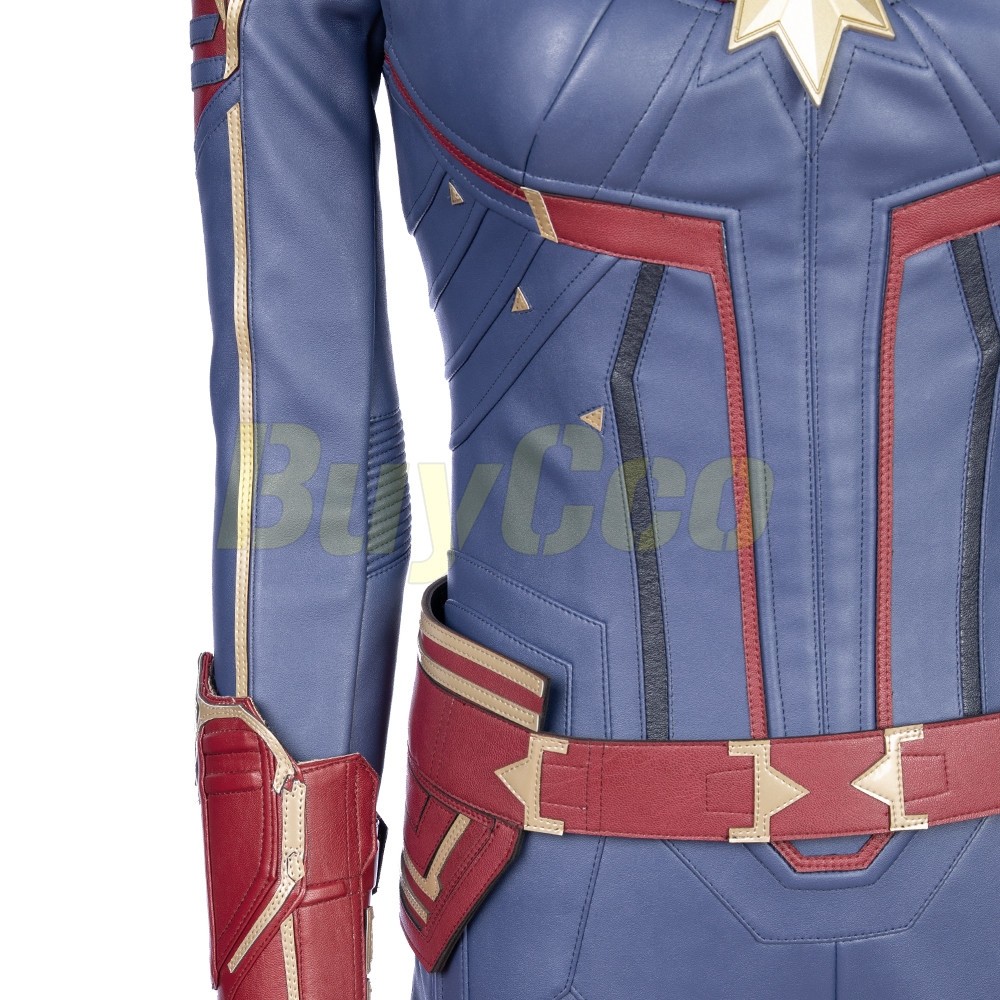 Captain Marvel Costume Avengers Endgame Carol Danvers Cosplay